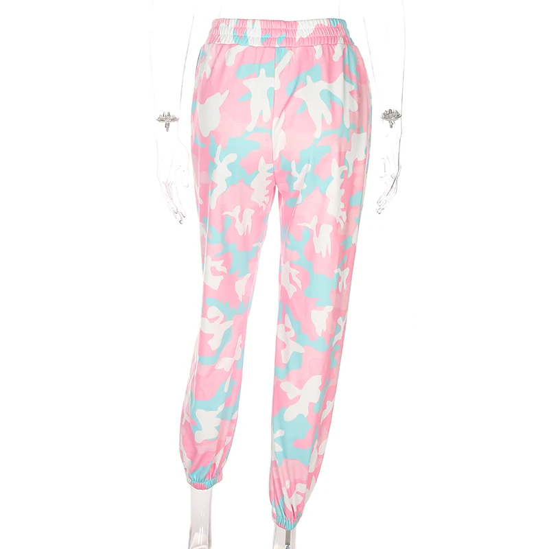 Women Fashion Elastic Pants Streetwear Pencil Camo Pants High Waist Camouflage Sweatpants Women Spring Cotton Trousers
Women Fashion Elastic Pants Streetwear Pencil Camo Pants High Waist Camouflage Sweatpants Women Spring Cotton Trousers