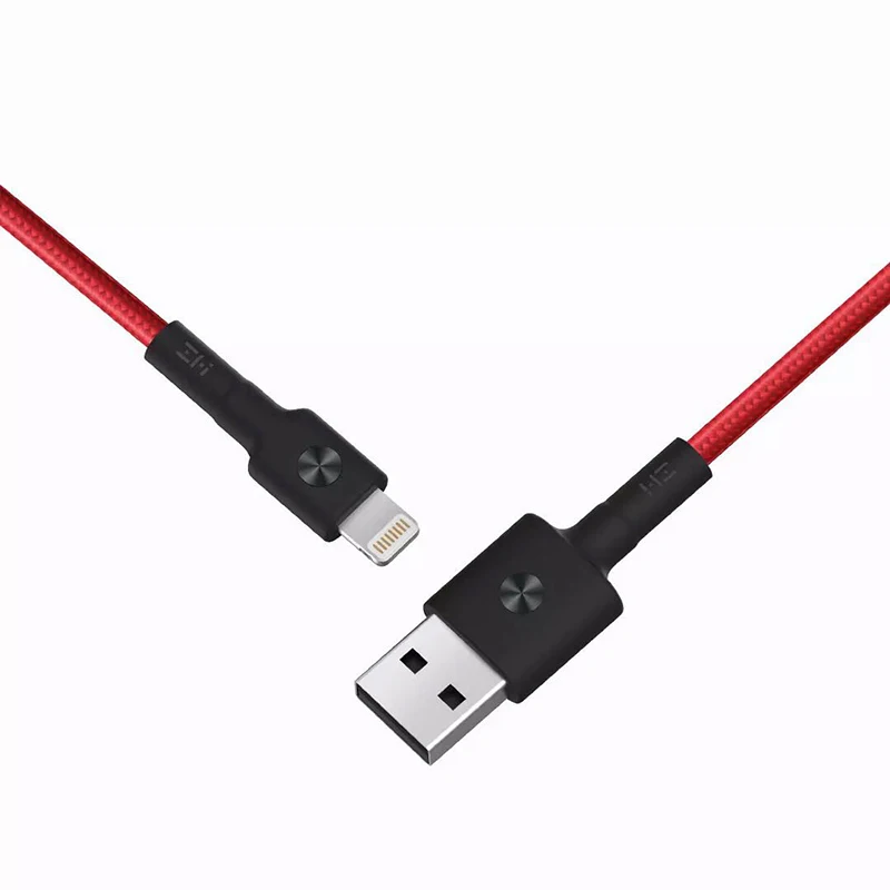 Кабель Youpin USB-Lightning 0.3м 1м 2м черный красный | Мобильные телефоны и аксессуары