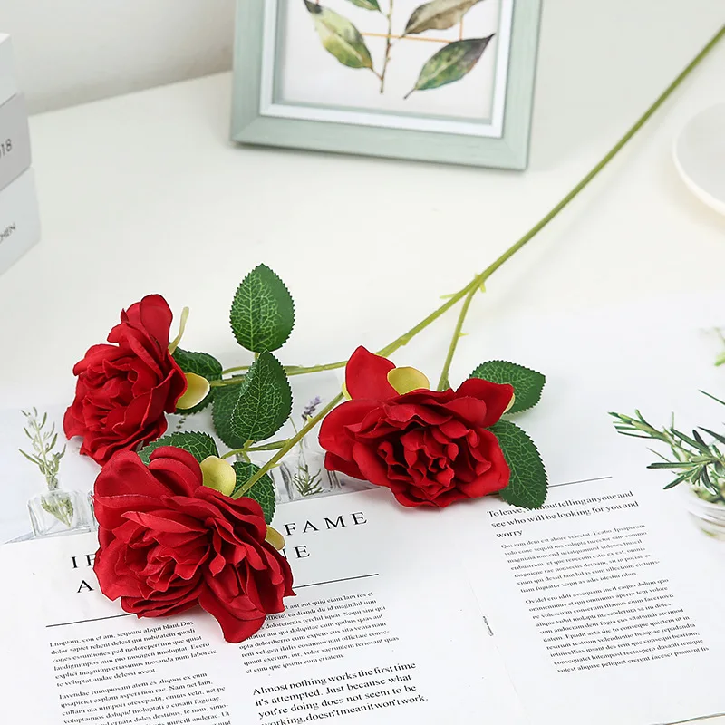 1 шт. лидер продаж недорогие искусственные георгины цветы для свадьбы гардении 3