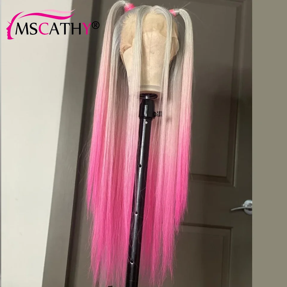 Silky Straight Lace Front Wigs Red Pink Green TwoTone Colored HD Lace Frontal Wigs Natural Hairline Wigs For Women Human Hair 
Silky Straight Lace Front Wigs Red Pink Green TwoTone Colored HD Lace Frontal Wigs Natural Hairline Wigs For Women Human Hair