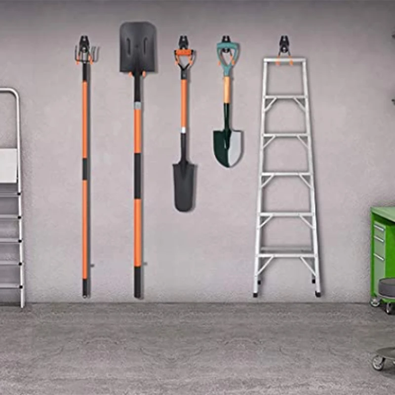 5 Pack Heavy Duty Garage Storage Hooks for Ladders & Tools, Wall Mount Garage Hanger Organizer with Anti-Slip Coating
5 Pack Heavy Duty Garage Storage Hooks for Ladders & Tools, Wall Mount Garage Hanger Organizer with Anti-Slip Coating
