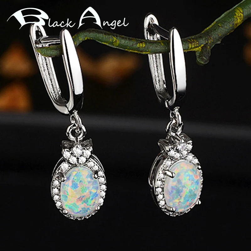 BLACK ANGEL Elegant Oval Opal Egg Shaped 925 Sterling Silver Ear Jewelry Opal Hamsa Clip Earring for Women Christmas Gift
BLACK ANGEL Elegant Oval Opal Egg Shaped 925 Sterling Silver Ear Jewelry Opal Hamsa Clip Earring for Women Christmas Gift
