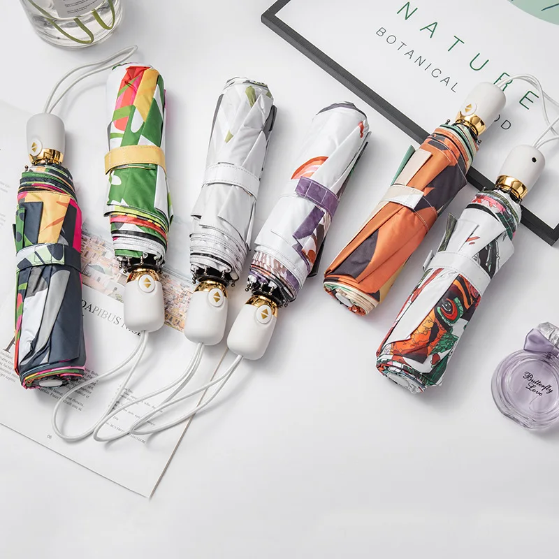 Fully Automatic Rain and Dual-use Three-fold Umbrella Two People Designer Parasol Luxury Chinese Cherry Blossom
Fully Automatic Rain and Dual-use Three-fold Umbrella Two People Designer Parasol Luxury Chinese Cherry Blossom