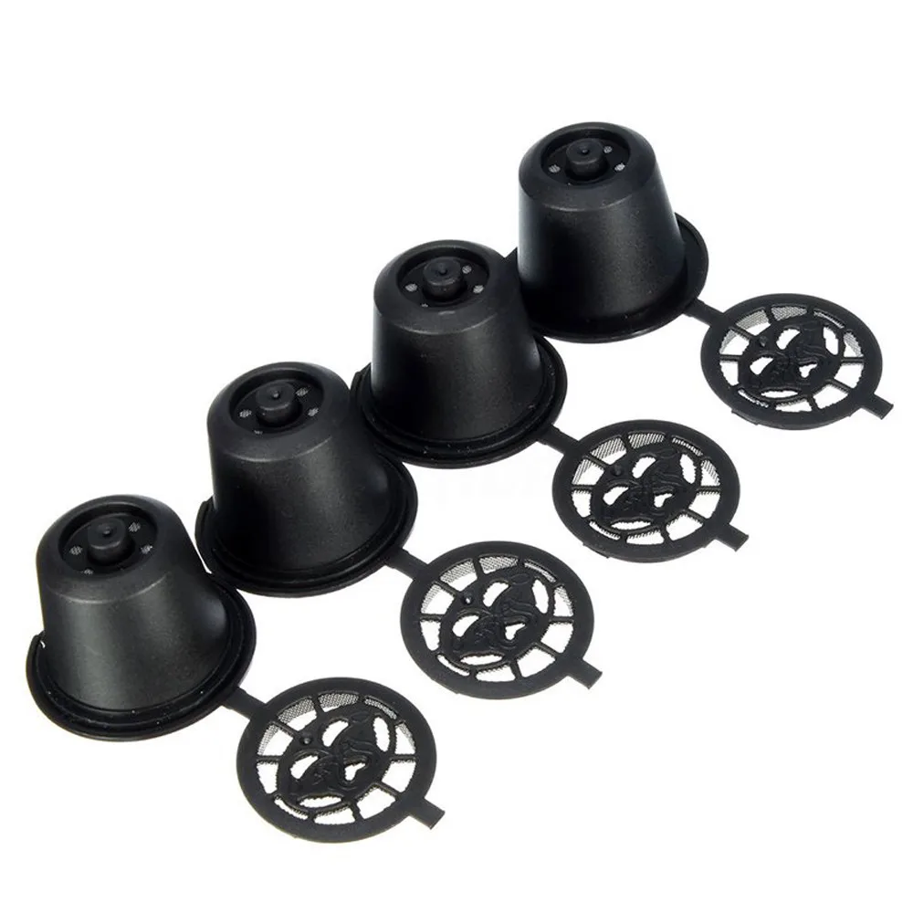 4PCS Refillable Reusable Coffee Capsules Pods For Nespresso Machines Spoon Kitchen Dining Bar coffee filter reusable Tool new
4PCS Refillable Reusable Coffee Capsules Pods For Nespresso Machines Spoon Kitchen Dining Bar coffee filter reusable Tool new