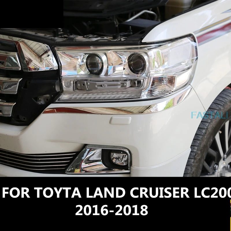 Фары для бровей и веков TOYTA LAND CRUISER LC200 2016 2018 аксессуары передних фар стайлинга