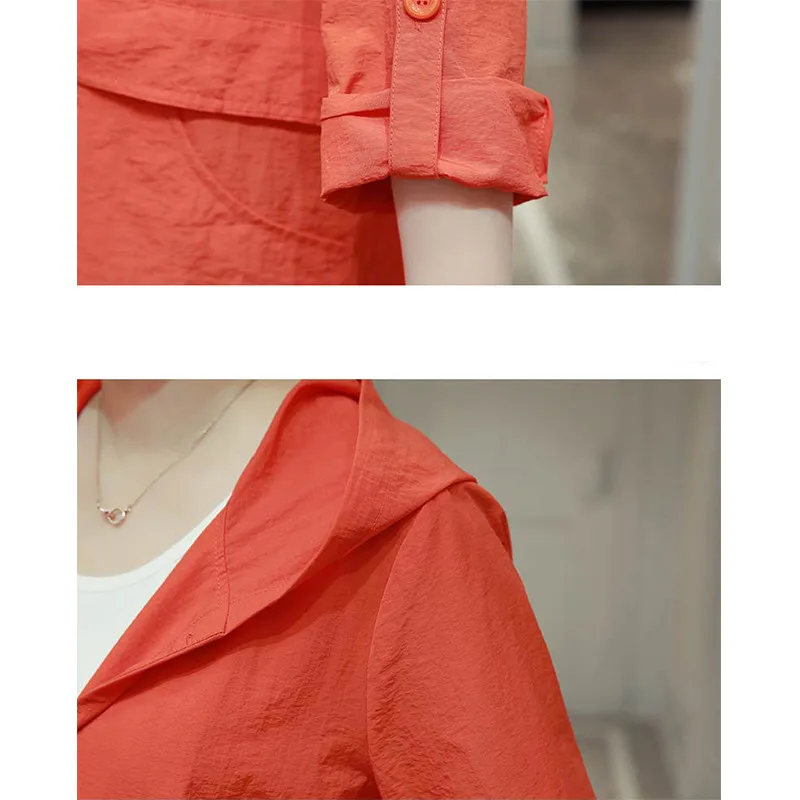 Pop summer Sun protection women coat plus size 6XL elegant female trench coat women thin Casual big size long coat IOQRCJV T304
Pop summer Sun protection women coat plus size 6XL elegant female trench coat women thin Casual big size long coat IOQRCJV T304