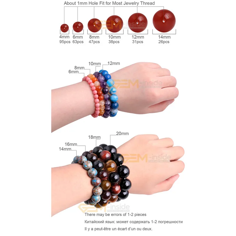 Natural Round Multi-Color Hua Show Jades Beads For Jewelry Making Bracelet Necklace 4-14mm 15inches DIY Loose Gift
Natural Round Multi-Color Hua Show Jades Beads For Jewelry Making Bracelet Necklace 4-14mm 15inches DIY Loose Gift