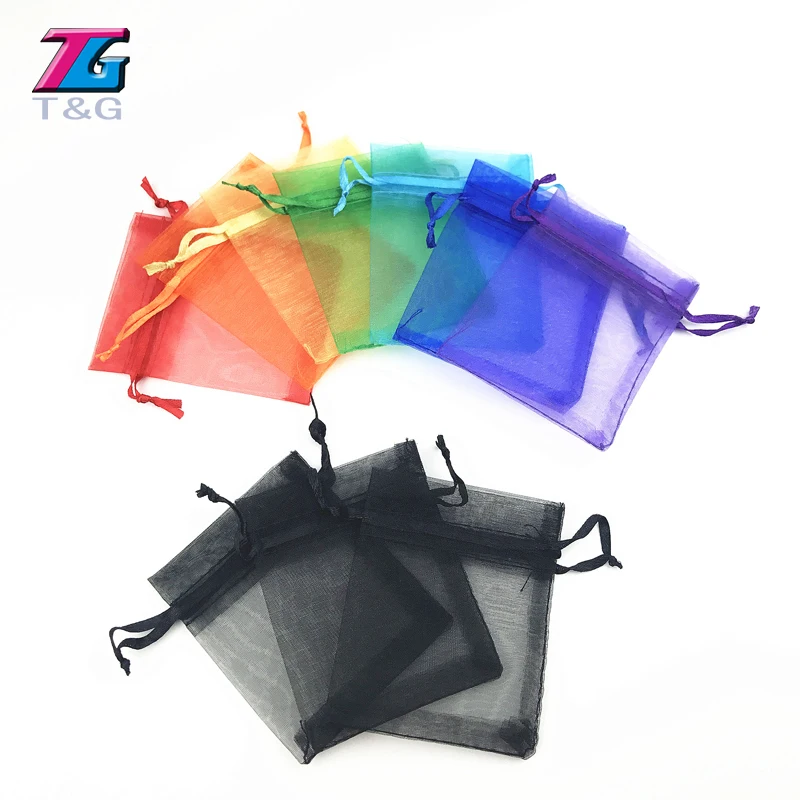 Фото 50pcs/lot 7x9cm Organza Gift Packaging Bags Mixed Color Jewelry Christmas Wedding Gifts Dice for Board Game|dice bag|bag dicesbag dice |