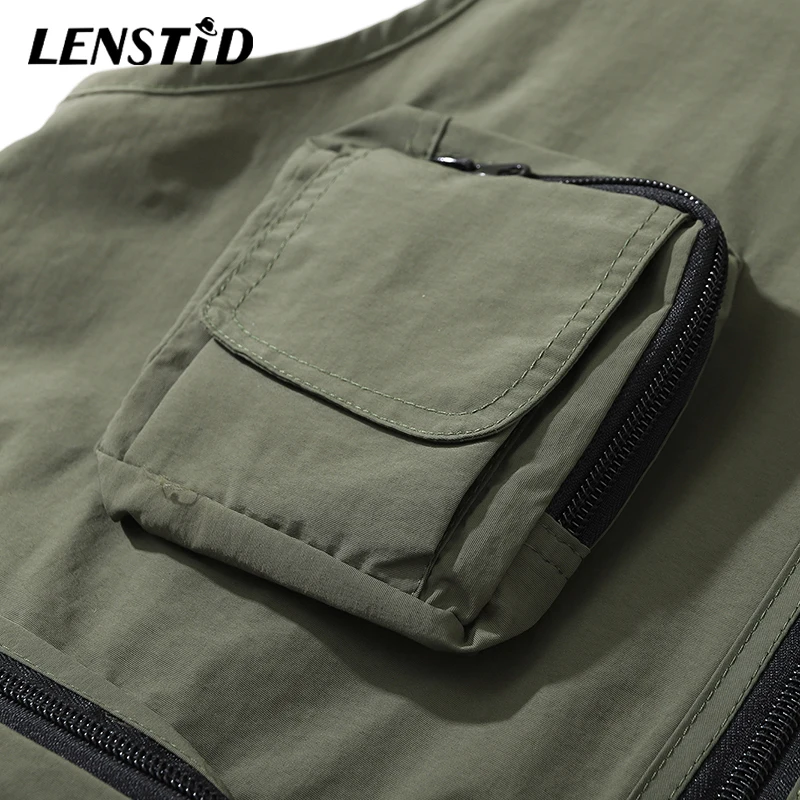 LENSTID Summer Men Combat Vests Hip Hop Multi Pocket Tactical Sleeveless Jackets Harajuku Streetwear Bomber Military Waistcoat
LENSTID Summer Men Combat Vests Hip Hop Multi Pocket Tactical Sleeveless Jackets Harajuku Streetwear Bomber Military Waistcoat