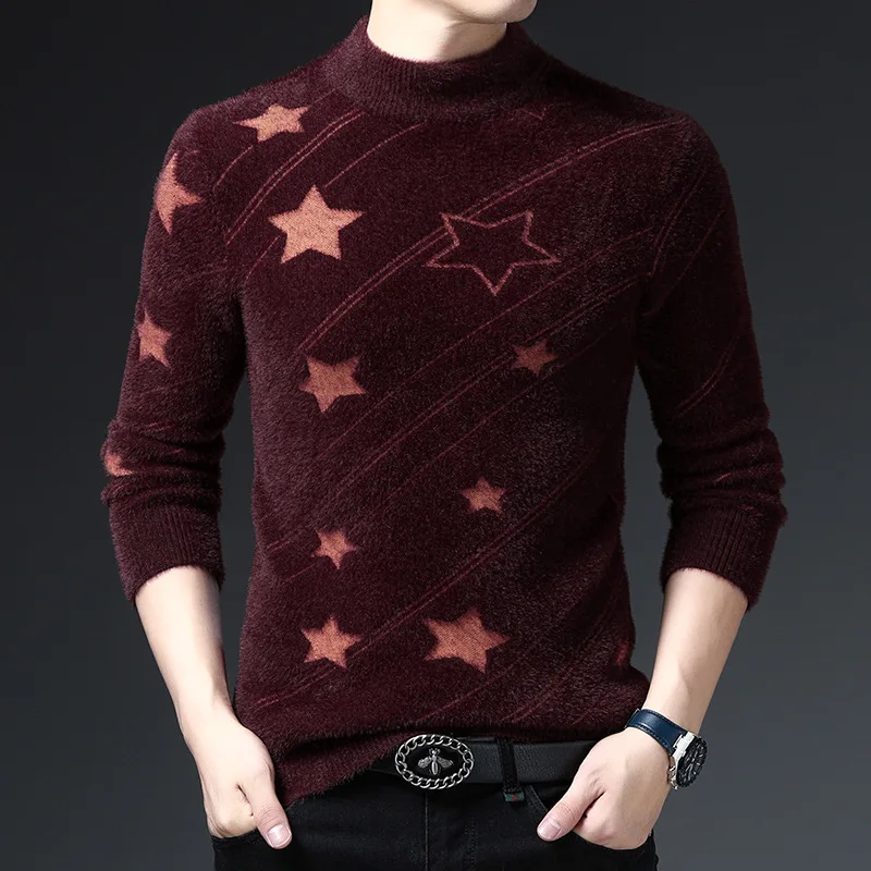 2022 Men's Autumn and Winter Mink Velvet Knitted Sweater XINGX Jacquard Slim Fit Soft Skin-Friendly Thickened Casual Sweater 
2022 Men's Autumn and Winter Mink Velvet Knitted Sweater XINGX Jacquard Slim Fit Soft Skin-Friendly Thickened Casual Sweater