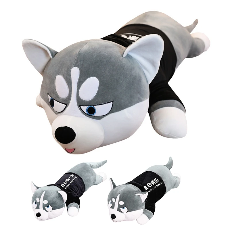 Husky Stuffed Doll Husky Lying Plush Toy Dog Soft Plush Toy The Best Birthday Gift For Kids And Friends 80CM
Husky Stuffed Doll Husky Lying Plush Toy Dog Soft Plush Toy The Best Birthday Gift For Kids And Friends 80CM