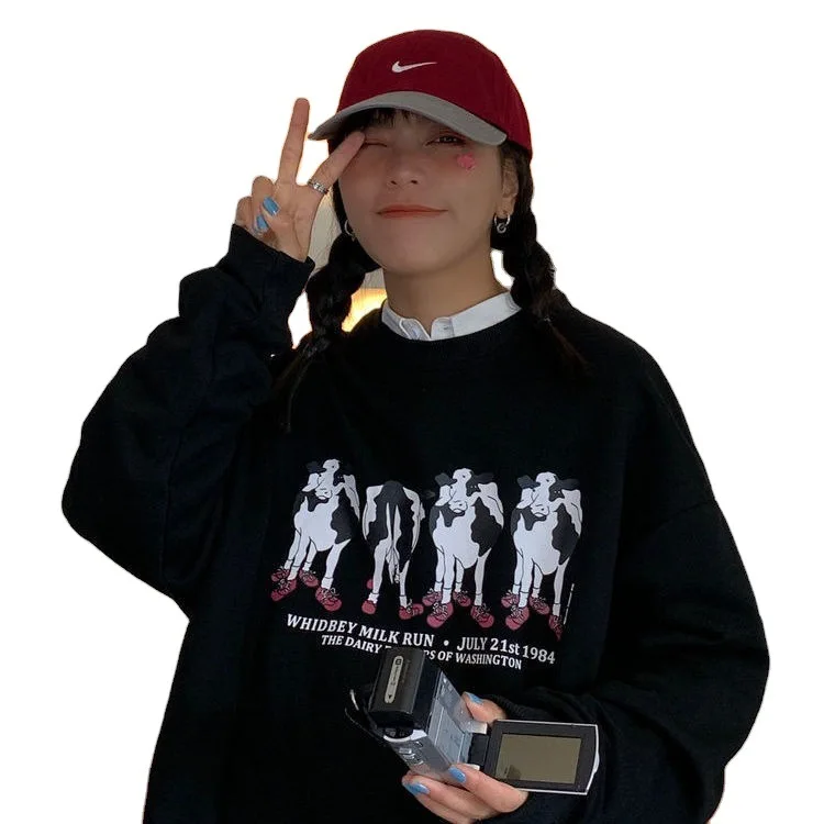 New Cotton Sweater Women's Autumn / Winter 2020 Ins Harajuku Korean Loose Student Long Sleeve Top Mid Long Style Trend 
New Cotton Sweater Women's Autumn / Winter 2020 Ins Harajuku Korean Loose Student Long Sleeve Top Mid Long Style Trend