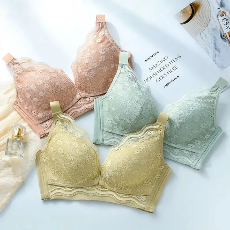 Nursing Underwear Gathered To Prevent Sagging Postpartum Pregnant Women's Bra Female Front Buckle No Steel Ring Sexy Lace Bra N
Nursing Underwear Gathered To Prevent Sagging Postpartum Pregnant Women's Bra Female Front Buckle No Steel Ring Sexy Lace Bra N