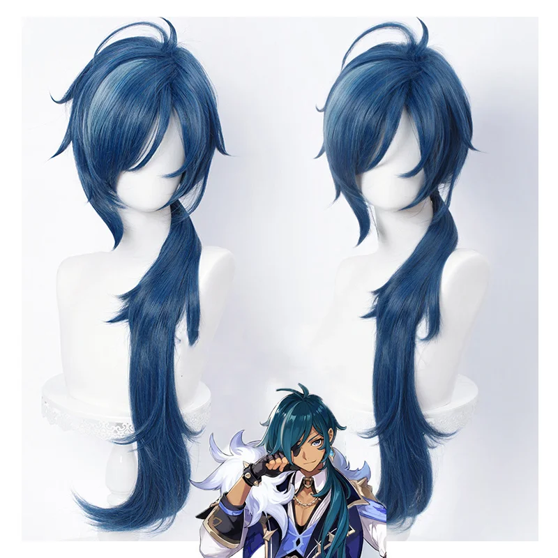 Genshin Impact Kaeya Cosplay Men 80cm Long Ink-blue Wig Cosplay Costume Heat Resistant Synthetic Hair Peluca Anime Wigs
Genshin Impact Kaeya Cosplay Men 80cm Long Ink-blue Wig Cosplay Costume Heat Resistant Synthetic Hair Peluca Anime Wigs