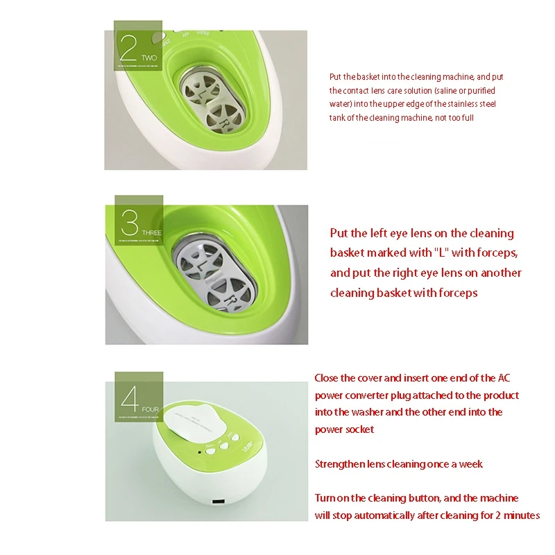 Ultrasonic Cleaner Contact Lens Mini Ultrasonic Cleaner for Contact Lens,EU Plug
Ultrasonic Cleaner Contact Lens Mini Ultrasonic Cleaner for Contact Lens,EU Plug