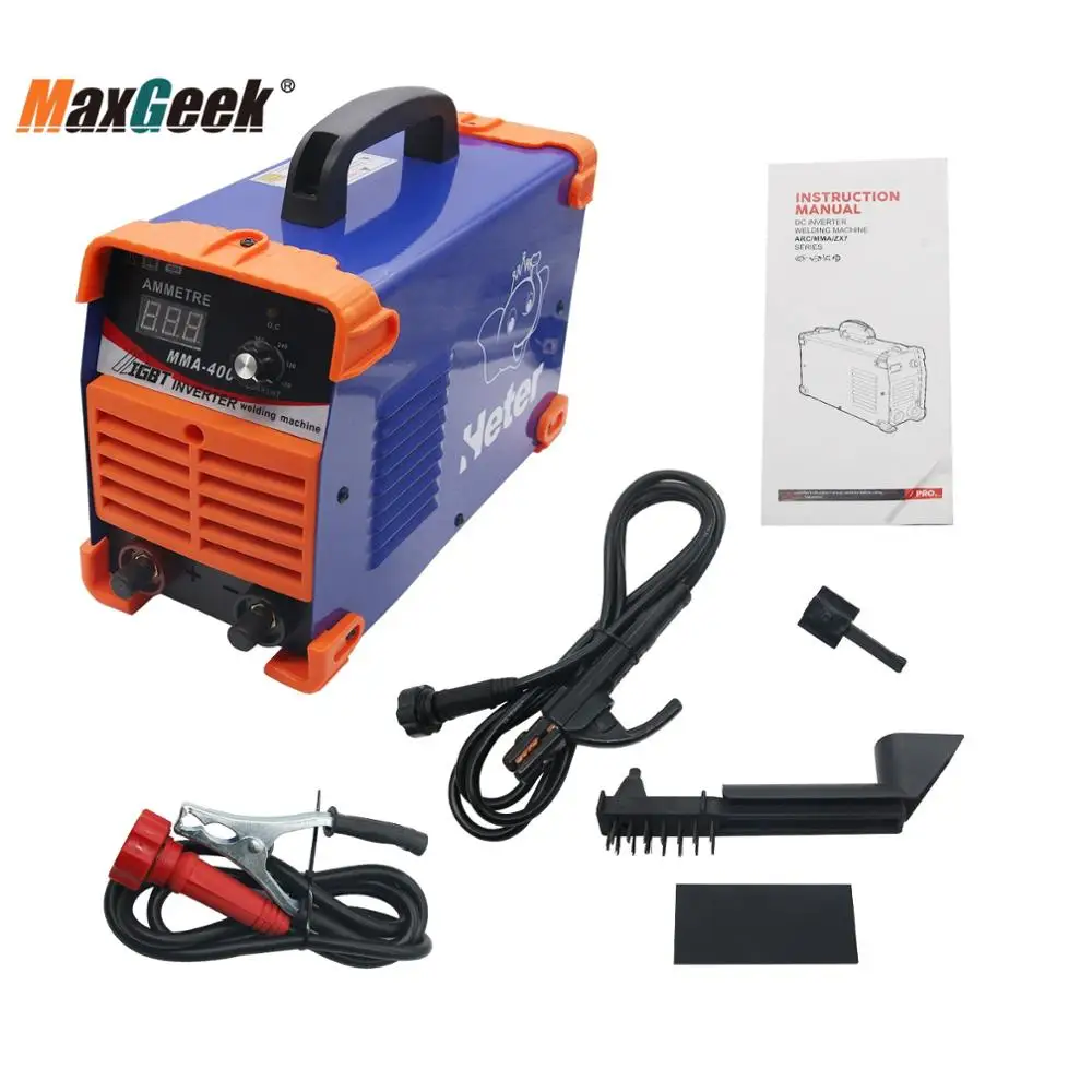 Инверторный Сварочный аппарат Maxgeek IGBT мини MMA дуговой сварочный 220 В 10 400A|Аппараты