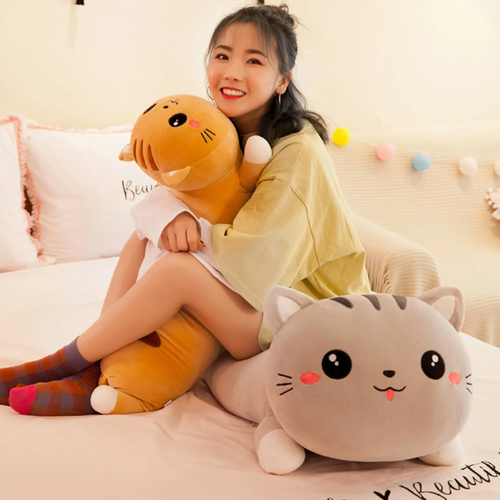 Kawaii Room Decor Long Cat Pillow Plush Toy Birthday Gift Holiday Animal Ornaments Mother's Day Gifts 19.7inch Doll For Kids N50
Kawaii Room Decor Long Cat Pillow Plush Toy Birthday Gift Holiday Animal Ornaments Mother's Day Gifts 19.7inch Doll For Kids N50