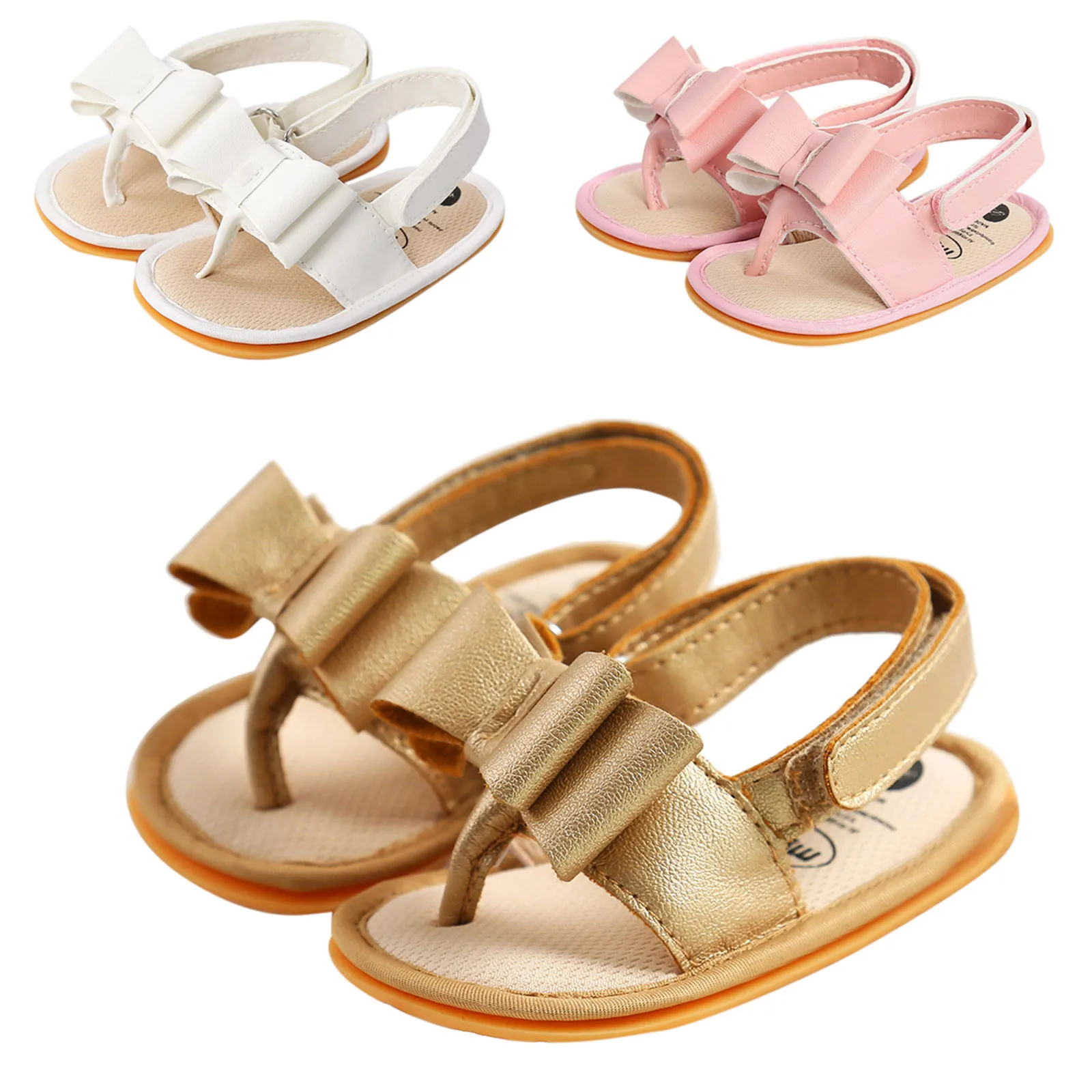 Baby Boys Girls Bow Sandals Soft Non-slip Rubber Sole Summer Flat Walking Shoes Prewalker Baby Sandals Bowknot Princess Shoes 
Baby Boys Girls Bow Sandals Soft Non-slip Rubber Sole Summer Flat Walking Shoes Prewalker Baby Sandals Bowknot Princess Shoes