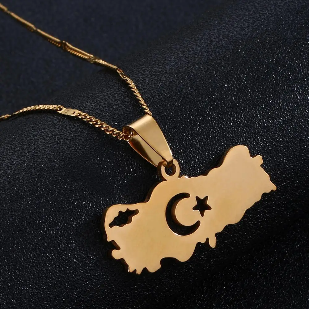 Stainless Steel Turkey Map Pendant Necklace For Women Turkish Map Charm Jewelry
Stainless Steel Turkey Map Pendant Necklace For Women Turkish Map Charm Jewelry
