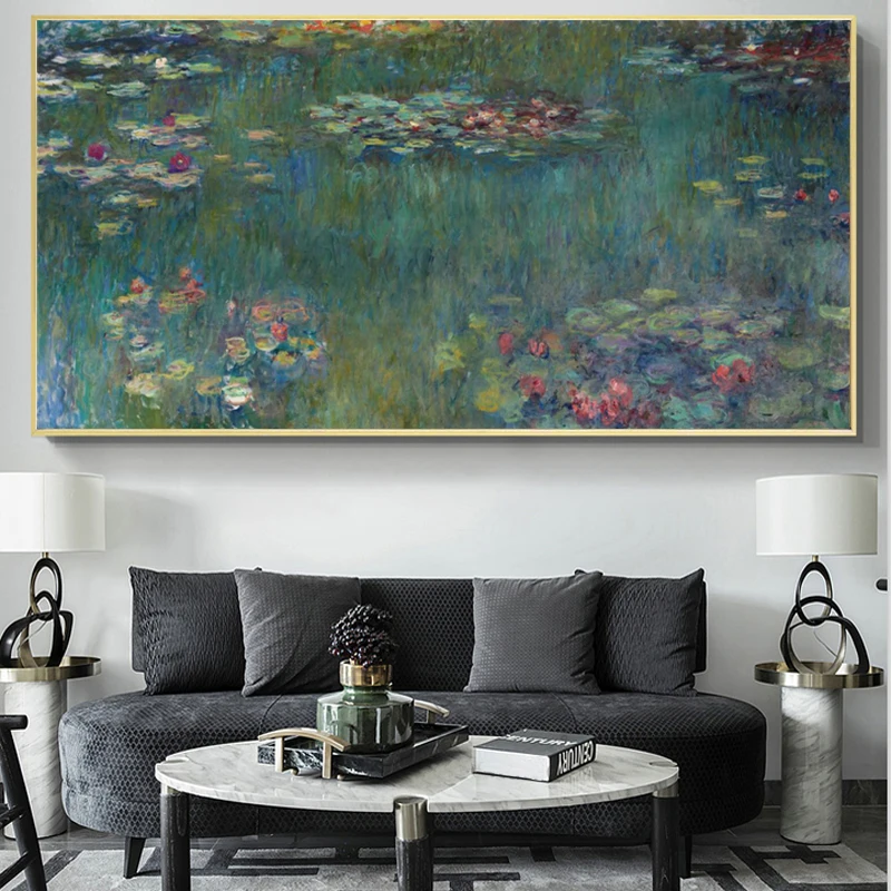 Claude Monet Water Lotus Abstract Art Oil Painting on Canvas Posters and Prints Wall Art Pictures for Living Room Decor
Claude Monet Water Lotus Abstract Art Oil Painting on Canvas Posters and Prints Wall Art Pictures for Living Room Decor