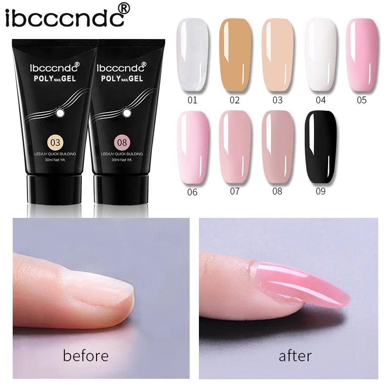 9 Colors Options 30ml Quick Nail Extension Gel Polygels Tranparent Pink Nail Gel Polish Nail Enhancement Dropshipping 
9 Colors Options 30ml Quick Nail Extension Gel Polygels Tranparent Pink Nail Gel Polish Nail Enhancement Dropshipping