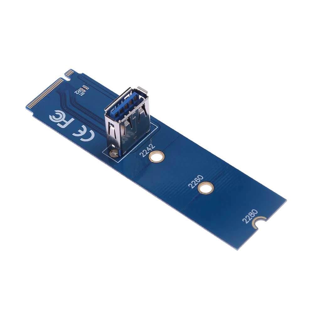 M.2 to USB 3.0 PCI-E X16 Slot Transfer Card NGFF PCI-Express Adapter VGA Graphics Card Riser Extension Cable for GPU Mining
M.2 to USB 3.0 PCI-E X16 Slot Transfer Card NGFF PCI-Express Adapter VGA Graphics Card Riser Extension Cable for GPU Mining