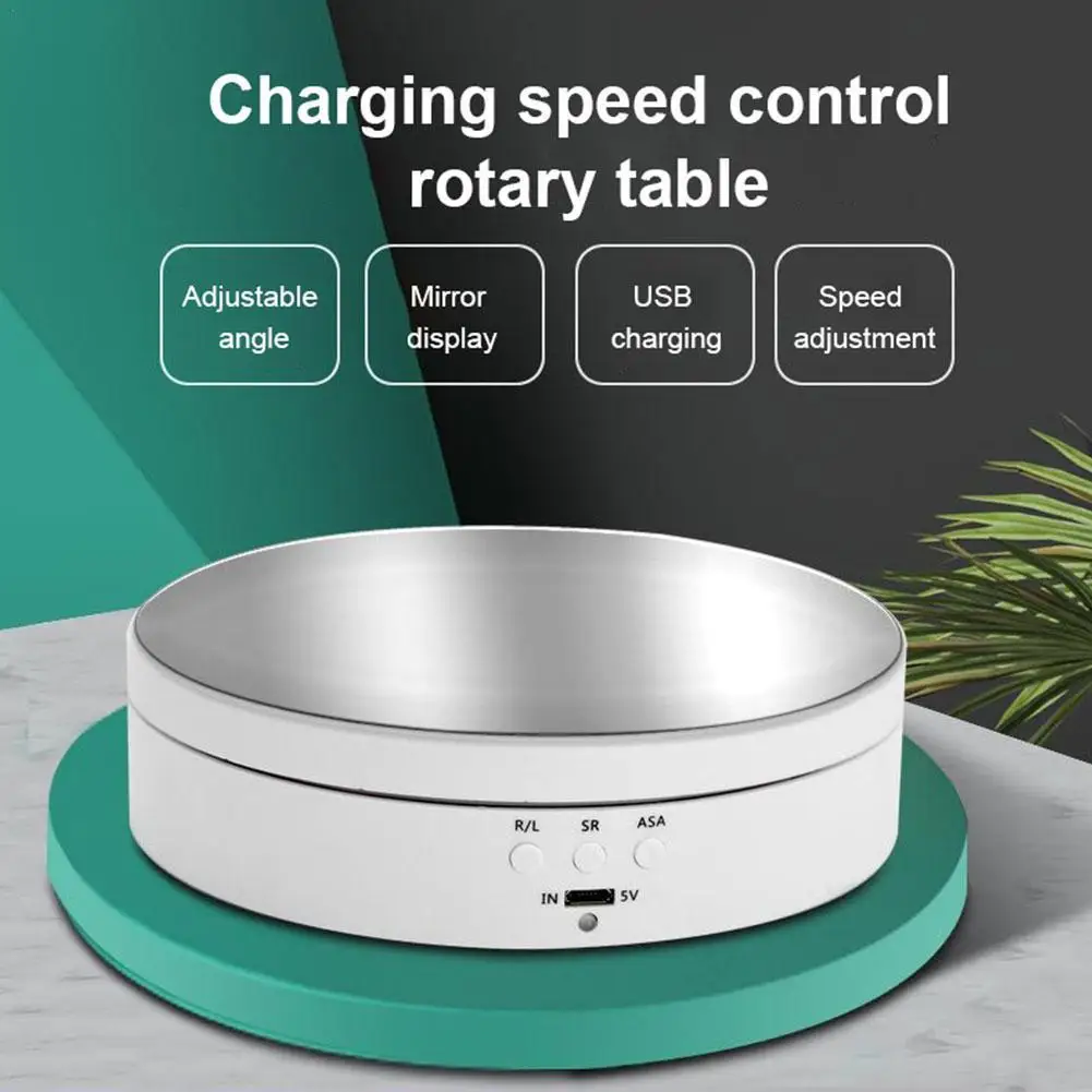 Speed Adjustable Photography Rotating Display Stand Electric Rotating Display Degree Shooting 360 Product For Video Turntab Z0Q9
Speed Adjustable Photography Rotating Display Stand Electric Rotating Display Degree Shooting 360 Product For Video Turntab Z0Q9