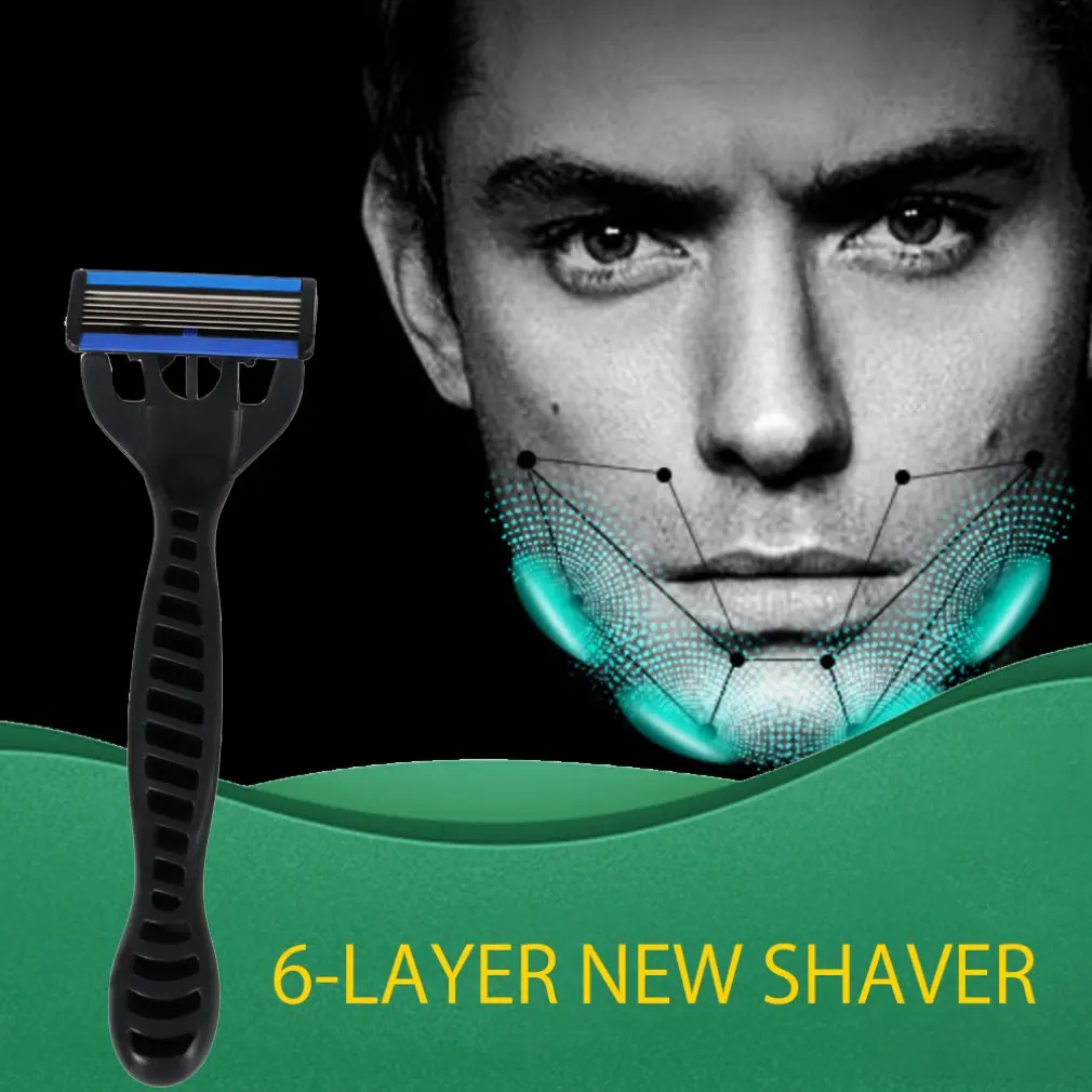 6 Layers Razor 1 Razor Holder + 7 Blades Replacement Shaver Head Cassette Shaving Razor Set Blue Face Knife For Man
6 Layers Razor 1 Razor Holder + 7 Blades Replacement Shaver Head Cassette Shaving Razor Set Blue Face Knife For Man