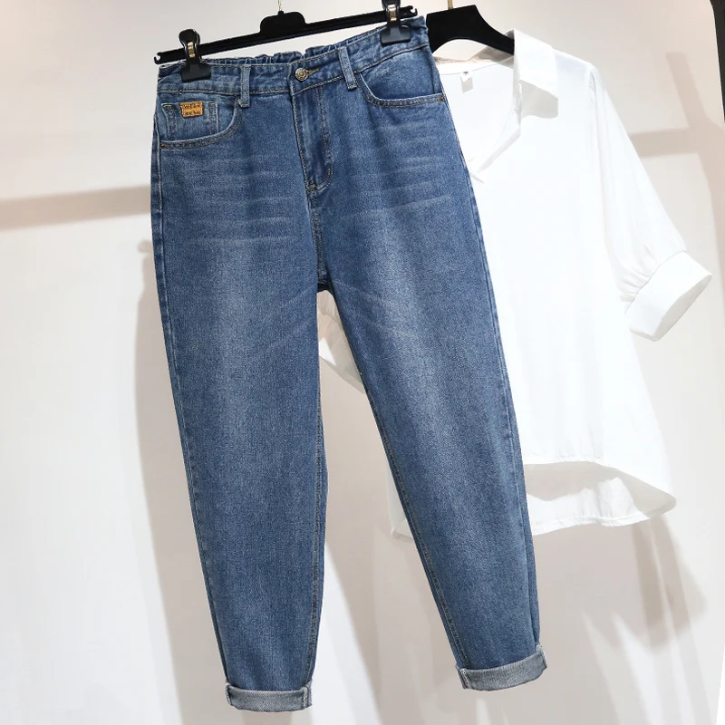 Boyfriend Jeans For Women High Waist Loose Plus Size Streetwear Female Denim Harem Pants 5XL
Boyfriend Jeans For Women High Waist Loose Plus Size Streetwear Female Denim Harem Pants 5XL