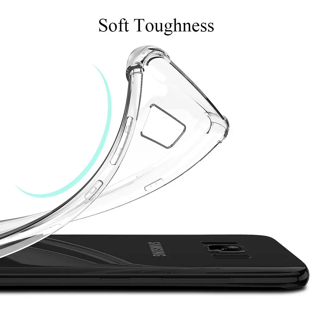 Тонкий противоударный чехол для Samsung Galaxy S10 S20 S21 S8 S9 Plus S7 Edge мягкий силиконовый Note 20
