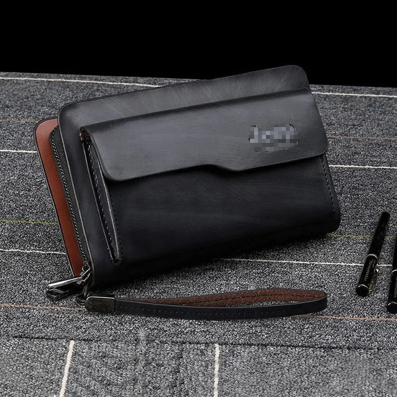 Роскошный брендовый мужской кошелек, мужской клатч, вместительный бумажник с кармашком для сотового телефона и монетницей на двойной молни...
Роскошный брендовый мужской кошелек, мужской клатч, вместительный бумажник с кармашком для сотового телефона и монетницей на двойной молни...