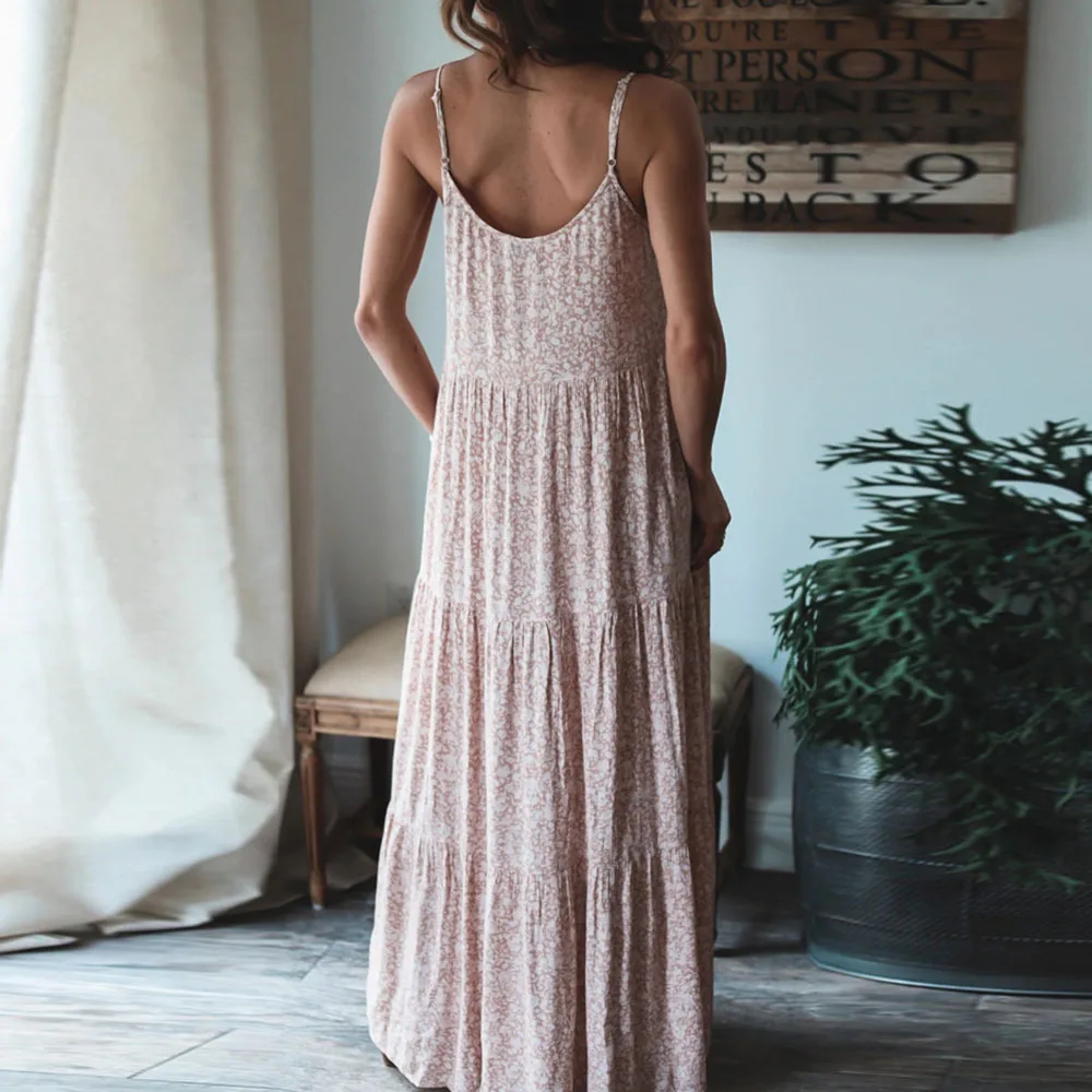 Western Style Women's Dress Loose Casual Fashion Simple Thin Designer Popular Vacation Floral Sexy Low Cu V-neck
Western Style Women's Dress Loose Casual Fashion Simple Thin Designer Popular Vacation Floral Sexy Low Cu V-neck