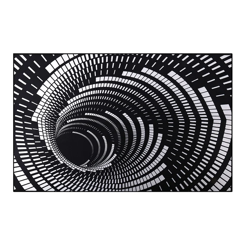 Визуальный Вихревой 3D ковер, прочный нескользящий черный и белый клетчатый ковер, оптический ковер для гостиной, столовой, кухни
Визуальный Вихревой 3D ковер, прочный нескользящий черный и белый клетчатый ковер, оптический ковер для гостиной, столовой, кухни
