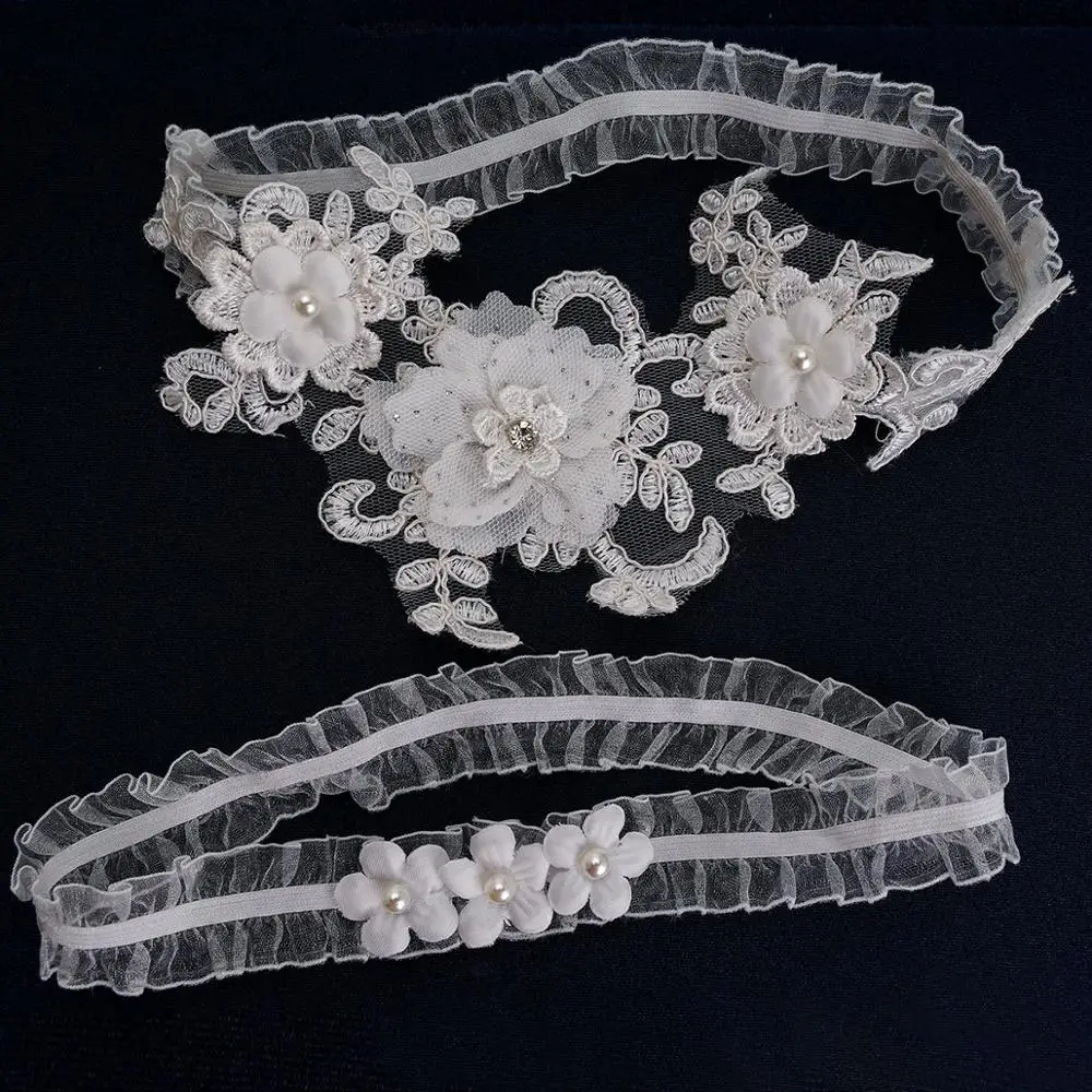 Wedding Garter White Rhinestone Embroidery Floral Pearl Sexy Garters Women/Female/Bride Thigh Ring Bridal Lace Leg Ring Loop
Wedding Garter White Rhinestone Embroidery Floral Pearl Sexy Garters Women/Female/Bride Thigh Ring Bridal Lace Leg Ring Loop