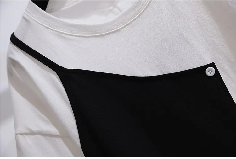 2XL-6XL T-Shirt Top Large Size Women's Round Neck Short-Sleeved Button Stitching High-quality All-Match Cotton T-Shirt New 2021
2XL-6XL T-Shirt Top Large Size Women's Round Neck Short-Sleeved Button Stitching High-quality All-Match Cotton T-Shirt New 2021