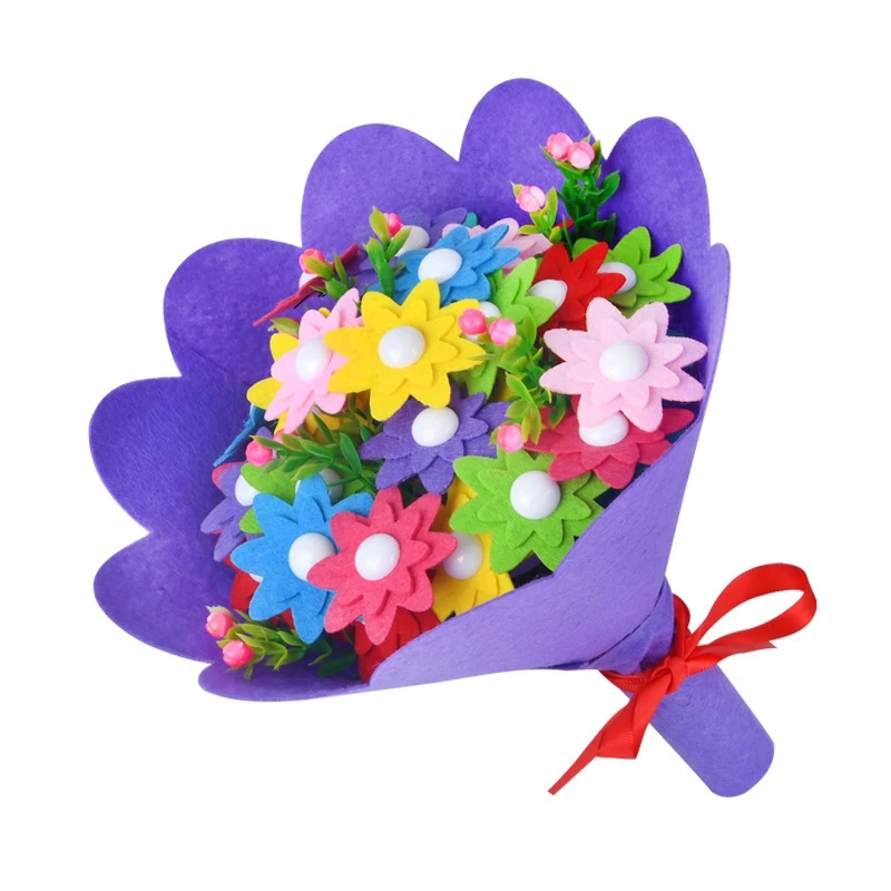 DIY Bouquet for Children Crafts Kids Flower Kindergarten Learning Education Toys Button Bouquet for Mother's Day Gift
DIY Bouquet for Children Crafts Kids Flower Kindergarten Learning Education Toys Button Bouquet for Mother's Day Gift