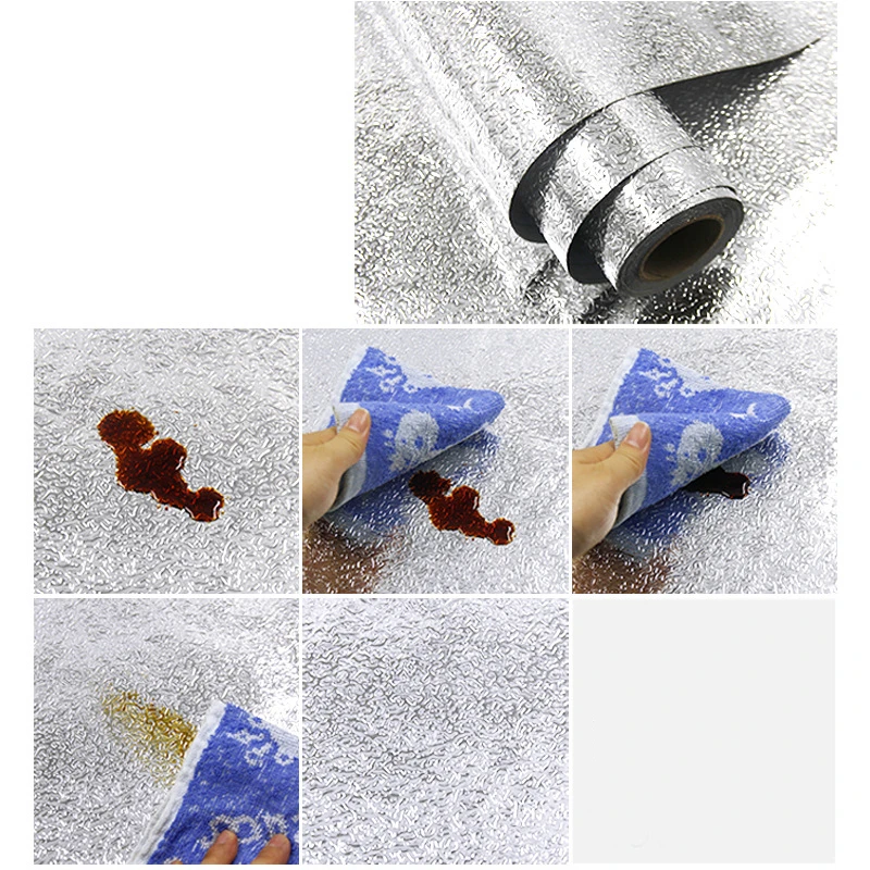 HOT Self-adhesive Kitchen Oil-proof Waterproof Stickers Aluminum Foil Kitchen Stove Self Adhesive Wall Sticker DIY Wallpaper
HOT Self-adhesive Kitchen Oil-proof Waterproof Stickers Aluminum Foil Kitchen Stove Self Adhesive Wall Sticker DIY Wallpaper