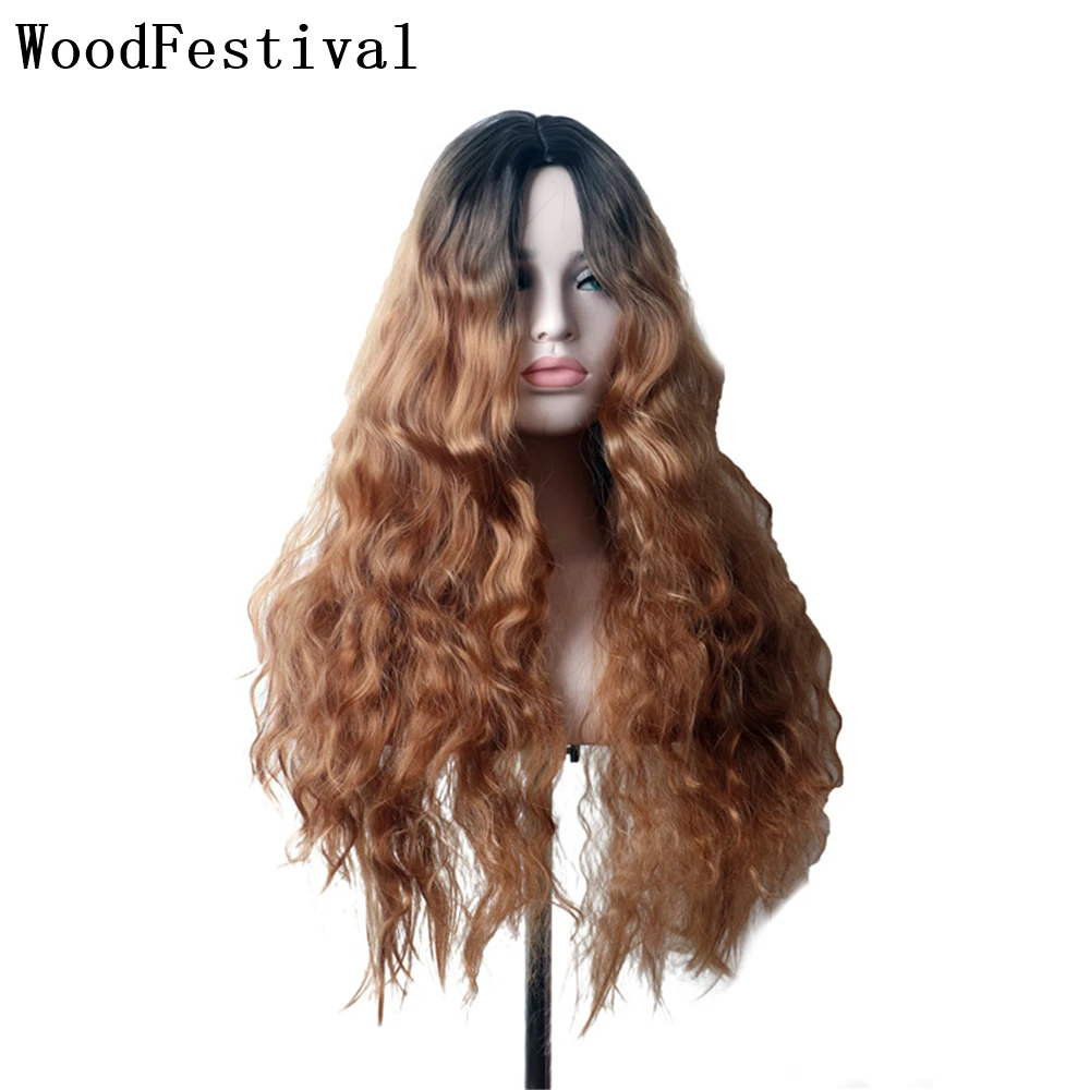 WoodFestival Synthetic Curly Wig Female Cosplay Wigs For Women Long Princess Hair Blonde Pink Blue Ombre Brown
WoodFestival Synthetic Curly Wig Female Cosplay Wigs For Women Long Princess Hair Blonde Pink Blue Ombre Brown