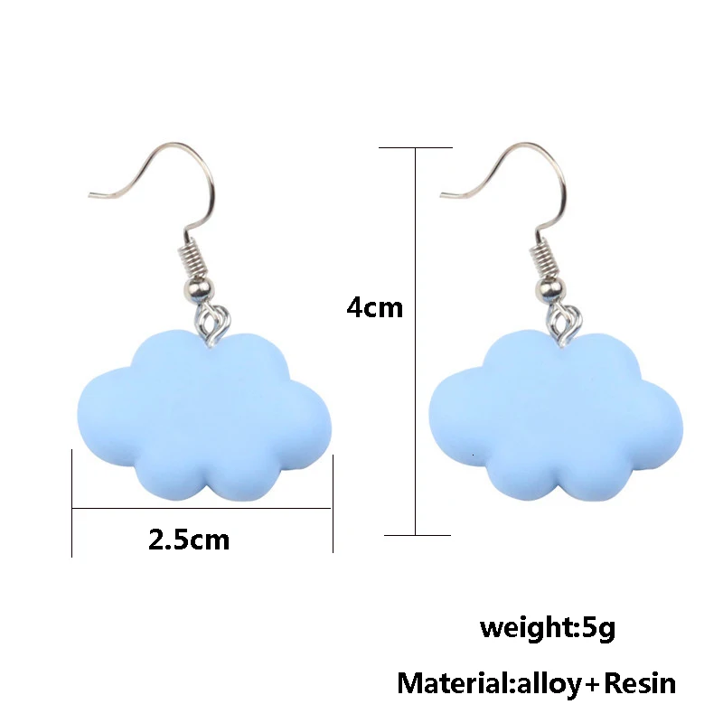 YPAY Cute Colorful Clouds Earrings 2021 Trend Women Jewelry Girl Long Hanging Dangle Earrings High-quality Natural Decoration
YPAY Cute Colorful Clouds Earrings 2021 Trend Women Jewelry Girl Long Hanging Dangle Earrings High-quality Natural Decoration