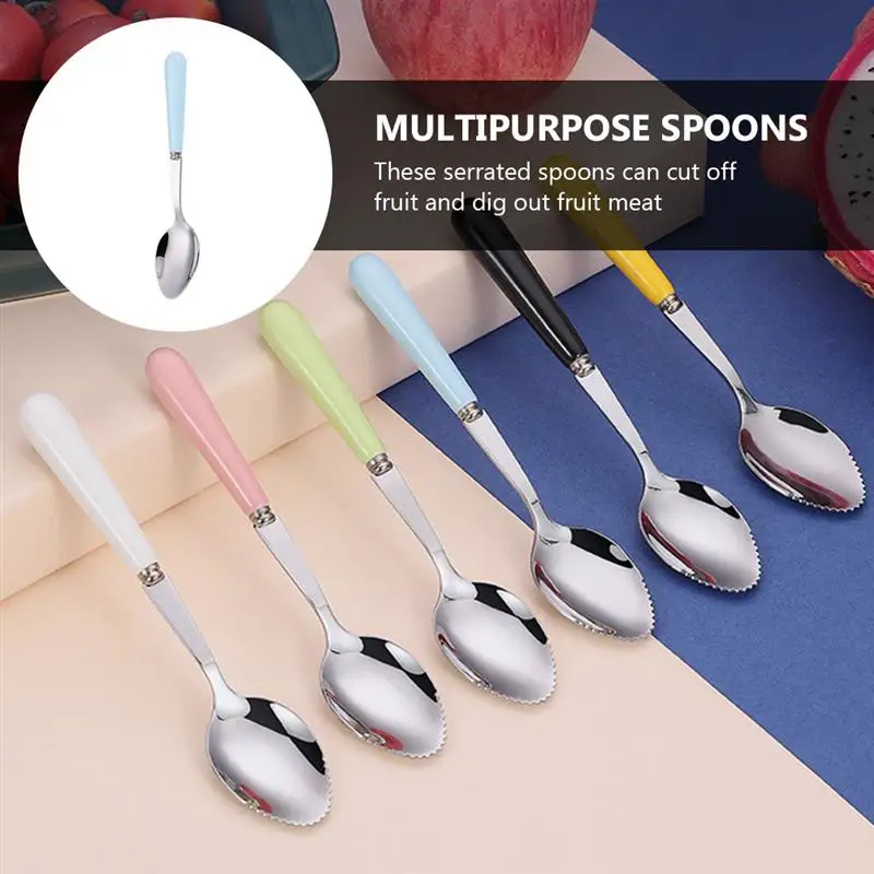 6 Pcs Multipurpose Fruit Spoons Wear-resistant Feeding Spoons Feeding Spoons dragon fruit spoons
6 Pcs Multipurpose Fruit Spoons Wear-resistant Feeding Spoons Feeding Spoons dragon fruit spoons