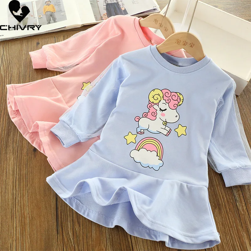 Spring Autumn 2022 Girls Dresses Kids Baby Girls Cartoon Unicorn Long Sleeve O-Neck A-line Dress Fashion Princess Dresses
Spring Autumn 2022 Girls Dresses Kids Baby Girls Cartoon Unicorn Long Sleeve O-Neck A-line Dress Fashion Princess Dresses