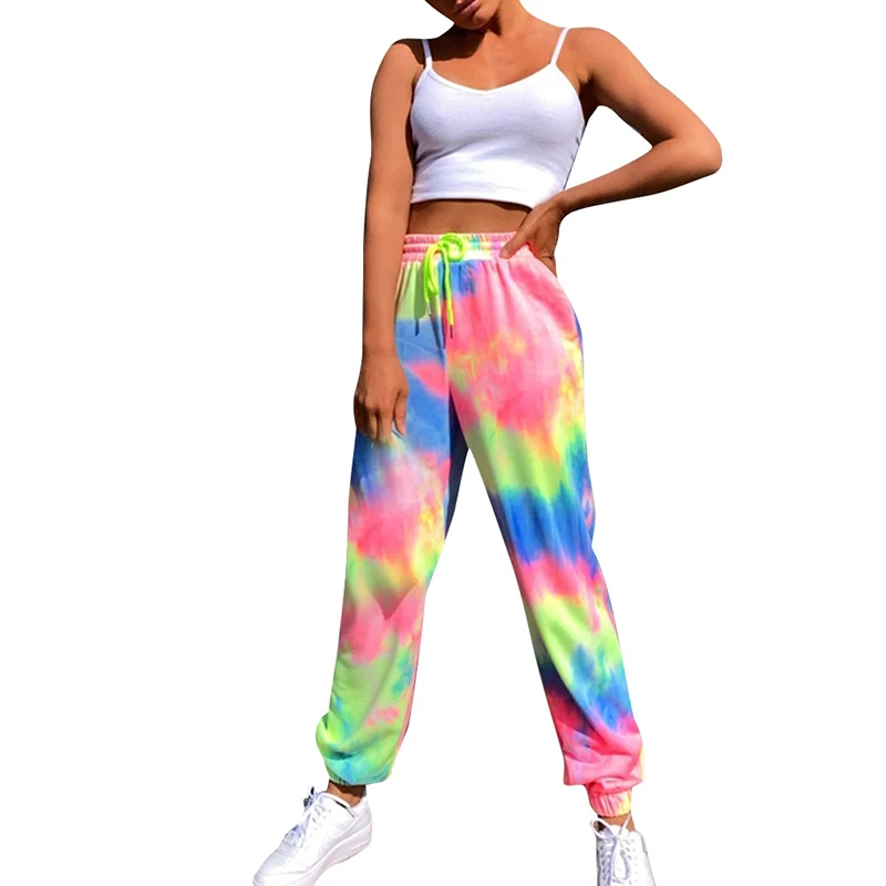 Summer Casual Sweatpants Women High Waist Elastic Lace Up Print Loose Trousers Fashion Colorful Harem Pants Streetwear SJ6177V
Summer Casual Sweatpants Women High Waist Elastic Lace Up Print Loose Trousers Fashion Colorful Harem Pants Streetwear SJ6177V