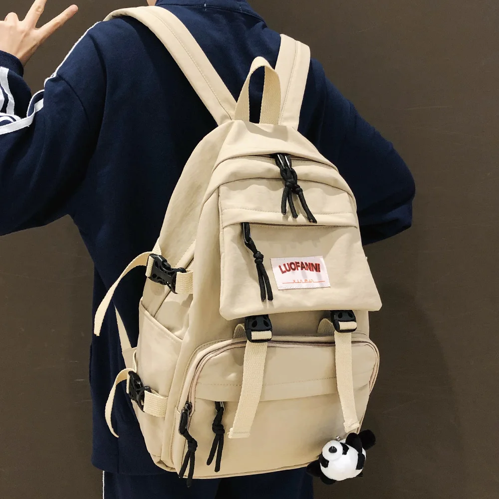 Водонепроницаемый нейлоновый милый рюкзак для женщин с пряжкой, Студенческая школьная сумка для девочек, Женский Рюкзак Kawaii для ноутбука, Ж... 
Водонепроницаемый нейлоновый милый рюкзак для женщин с пряжкой, Студенческая школьная сумка для девочек, Женский Рюкзак Kawaii для ноутбука, Ж...