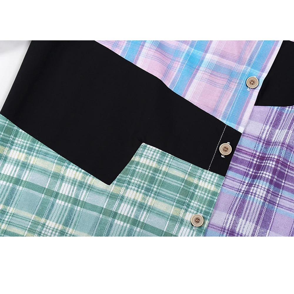 SISHION 2021 Spring New Women Shirt Dress VD1668 Loose Long Sleeve Patchwork Streetwear Plaid Dress Y2K vestidos
SISHION 2021 Spring New Women Shirt Dress VD1668 Loose Long Sleeve Patchwork Streetwear Plaid Dress Y2K vestidos