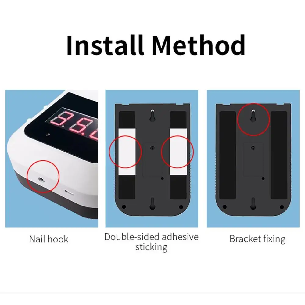 2020 New K3 Non-contact Infrared Thermometer Wall-mounted Thermometer High Precision Desktop Automatic Induction Thermometer
2020 New K3 Non-contact Infrared Thermometer Wall-mounted Thermometer High Precision Desktop Automatic Induction Thermometer