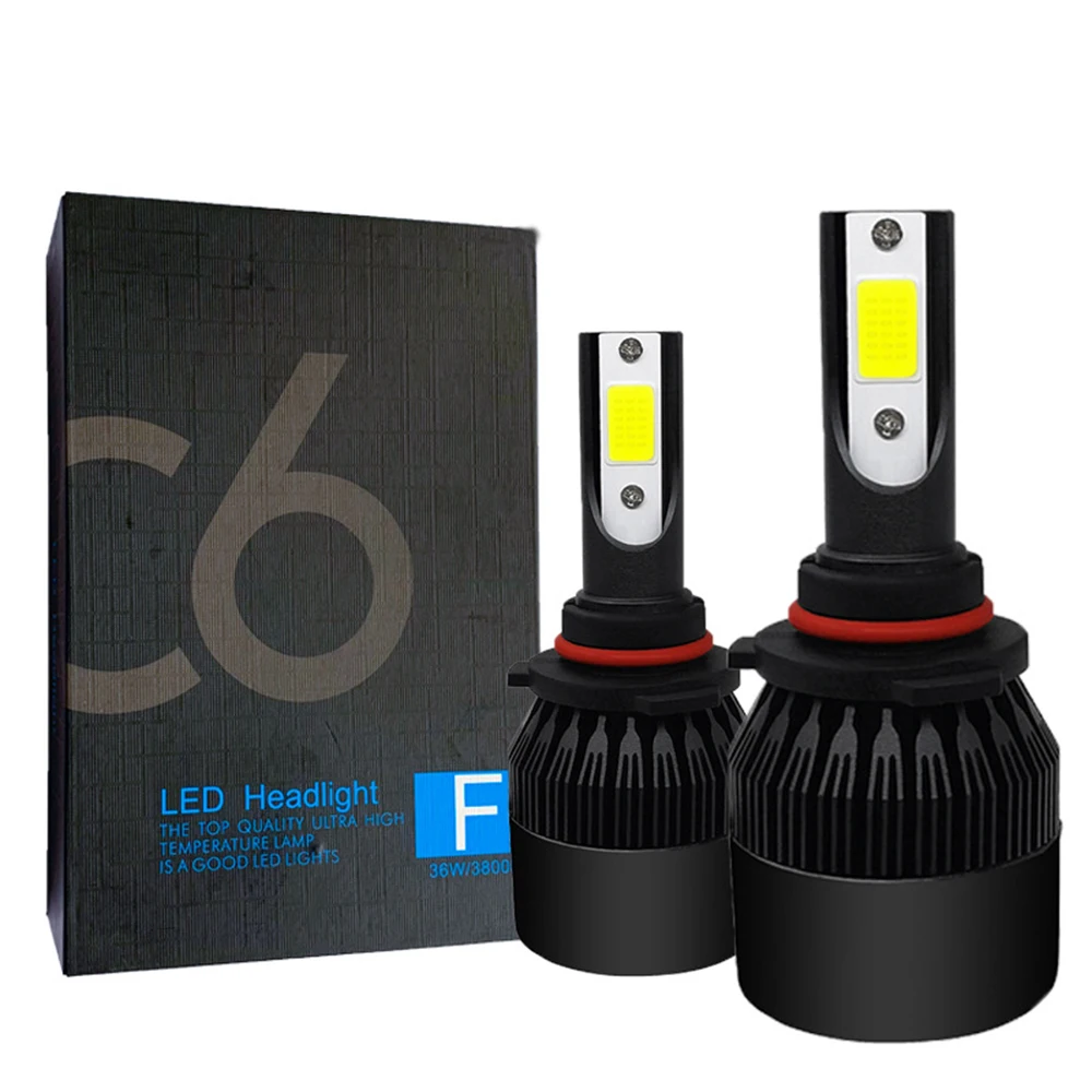 

c6 car led headlights led car lights light bulb 6000K 3800Lm 36W H1 H3 H4 H7 H11 H13 9005 9006 9004 9007 880 H16 5202