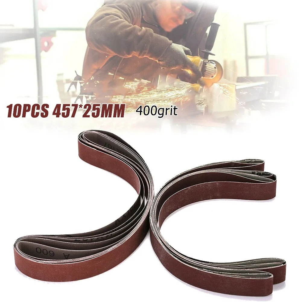 10Pc 457*25MM Sanding Sander Belts 400Grit Polishing Silicon Carbide For Woodworking Tools Parts Meatal Polishing
10Pc 457*25MM Sanding Sander Belts 400Grit Polishing Silicon Carbide For Woodworking Tools Parts Meatal Polishing