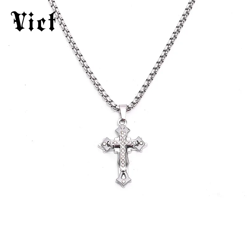 Fashion Sterling Silver Cross Sweater Chain Inlaid Zircon Creative Long Pendant Couple Sweater Chain
Fashion Sterling Silver Cross Sweater Chain Inlaid Zircon Creative Long Pendant Couple Sweater Chain