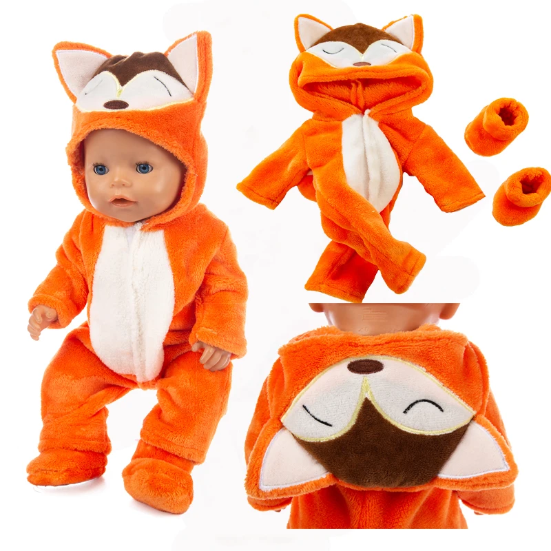 Baby New born Fit 17 inch 43cm Doll Accessories Animal suit+shoes Suit Doll Clothes For Baby Gift
Baby New born Fit 17 inch 43cm Doll Accessories Animal suit+shoes Suit Doll Clothes For Baby Gift