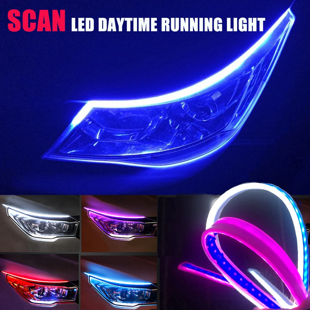 2pcs Led DRL Daytime Running Lights Flexible Car Light Accessories Turn Signal Yellow Brake Side Lights Headlights Strip 12v 
2pcs Led DRL Daytime Running Lights Flexible Car Light Accessories Turn Signal Yellow Brake Side Lights Headlights Strip 12v